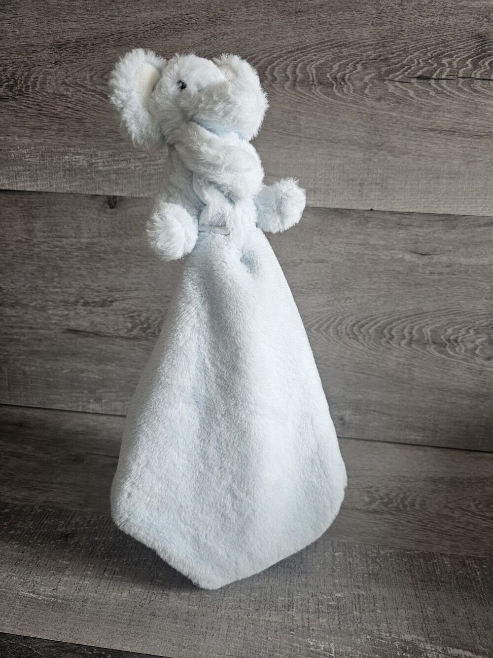 Kellytoy Blue Elephant Security Blanket SOFT Plush Lovey Rattle Kellybaby